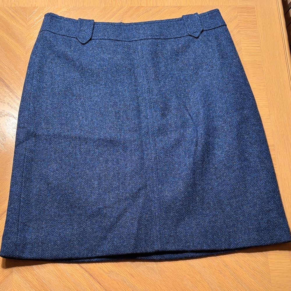 Talbots A-Line Blue Skirt